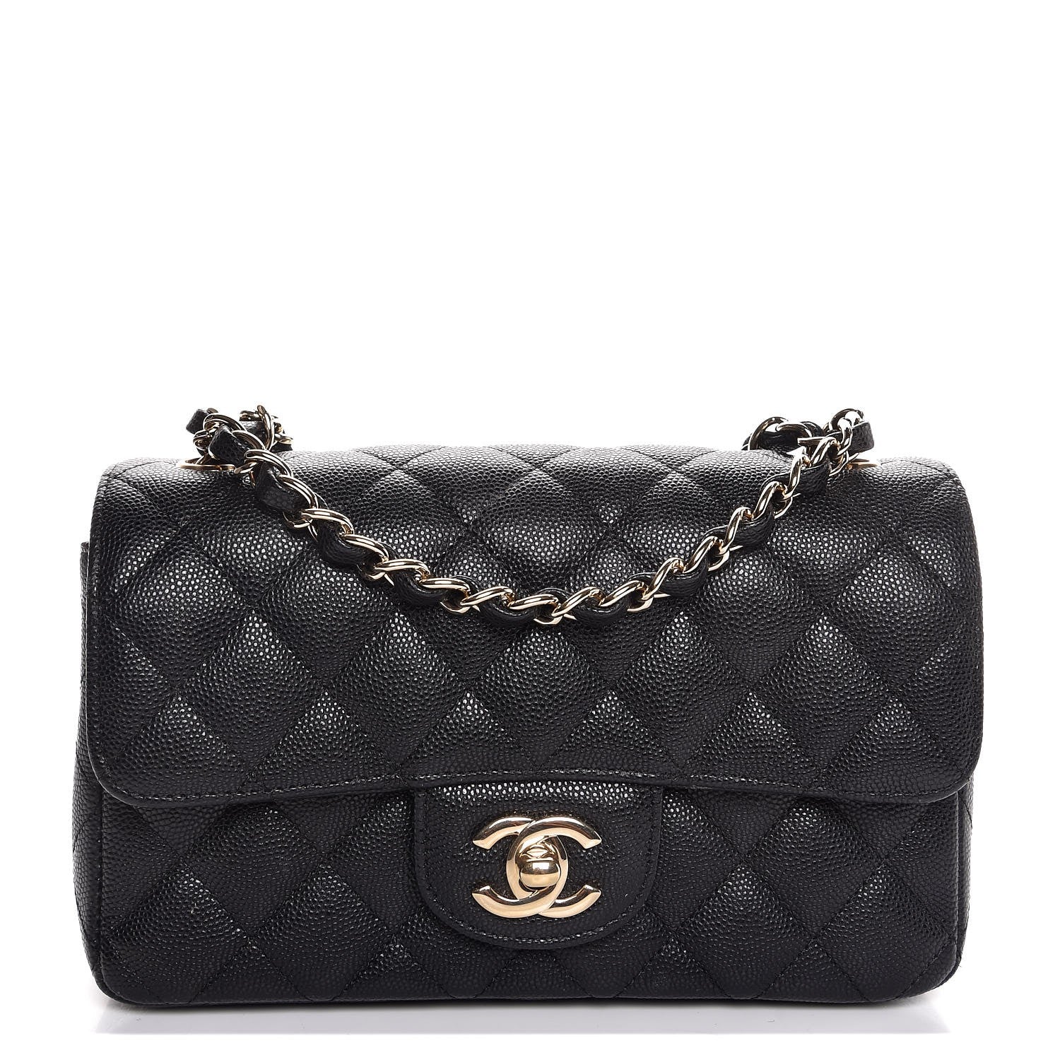 Chanel Caviar Quilted Mini Rectangular Flap Black 1 of 8