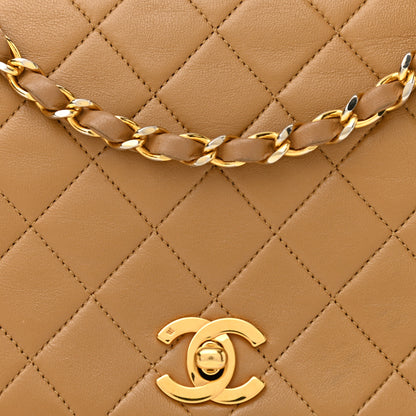 Chanel Lambskin Quilted Small Single Flap Beige 7 of 13