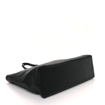 Valentino Garavani Grained Calfskin Rockstud Shoulder Tote Black 4 of 12