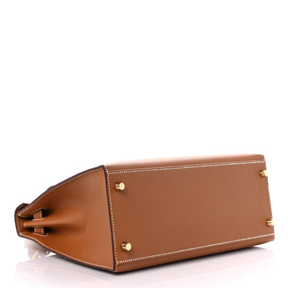 Hermes Epsom Kelly Sellier 28 Gold 4 of 10