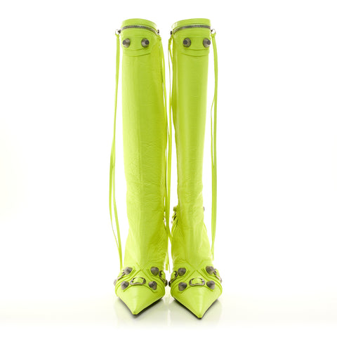 Agneau Arena Cagole 90mm Boots 39 Fluo Yellow