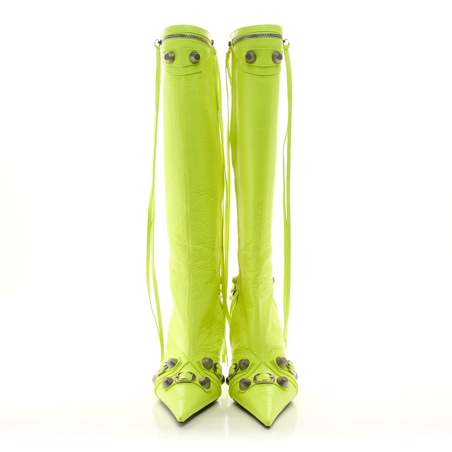 Agneau Arena Cagole 90mm Boots 39 Fluo Yellow