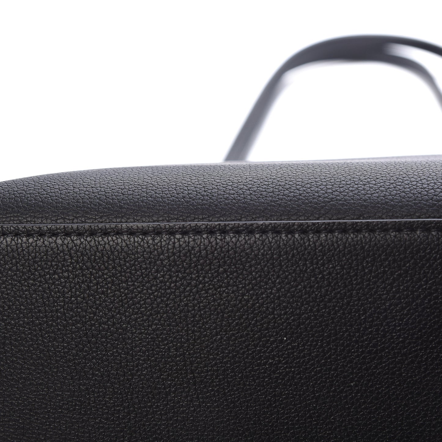 Calfskin Lockme Go Tote Black