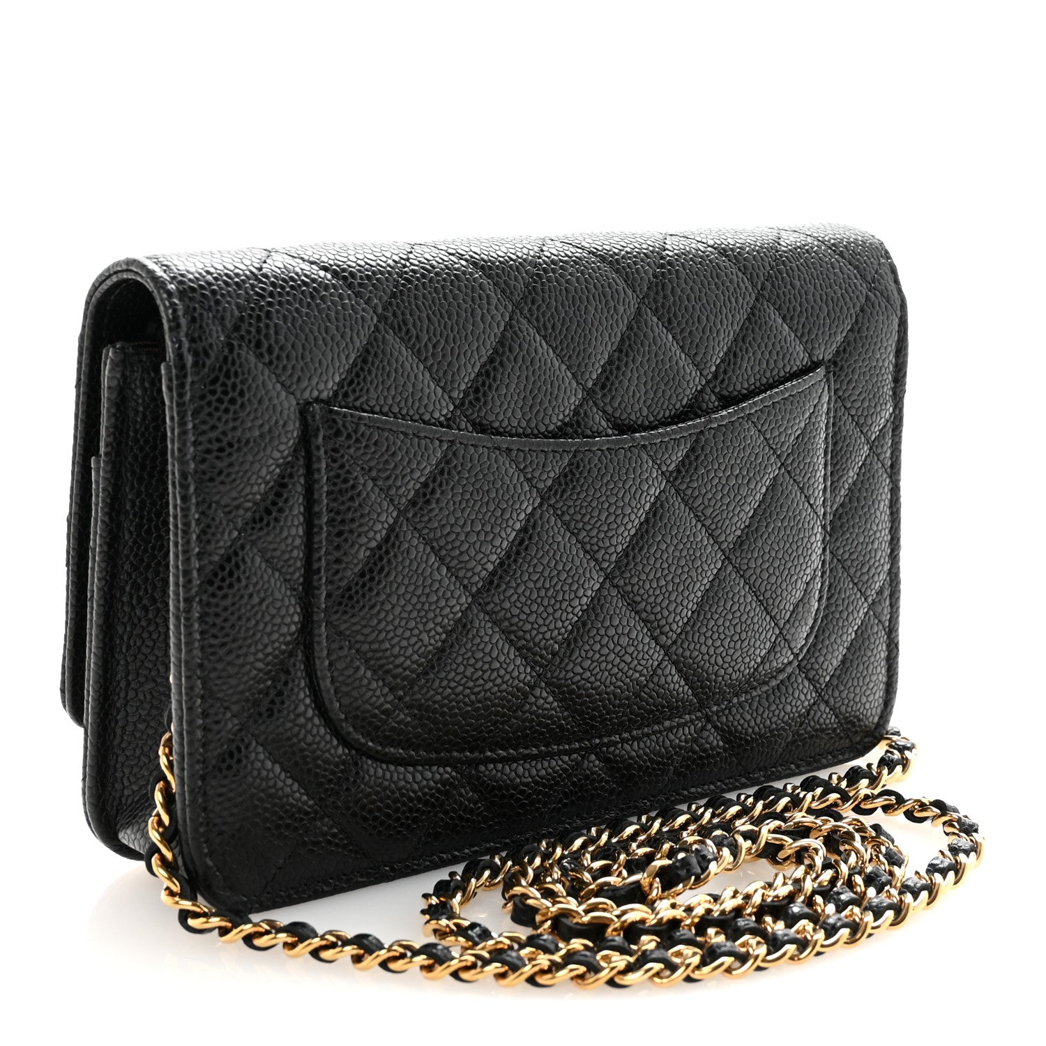 Chanel Caviar Quilted Wallet On Chain WOC Black 3 of 12