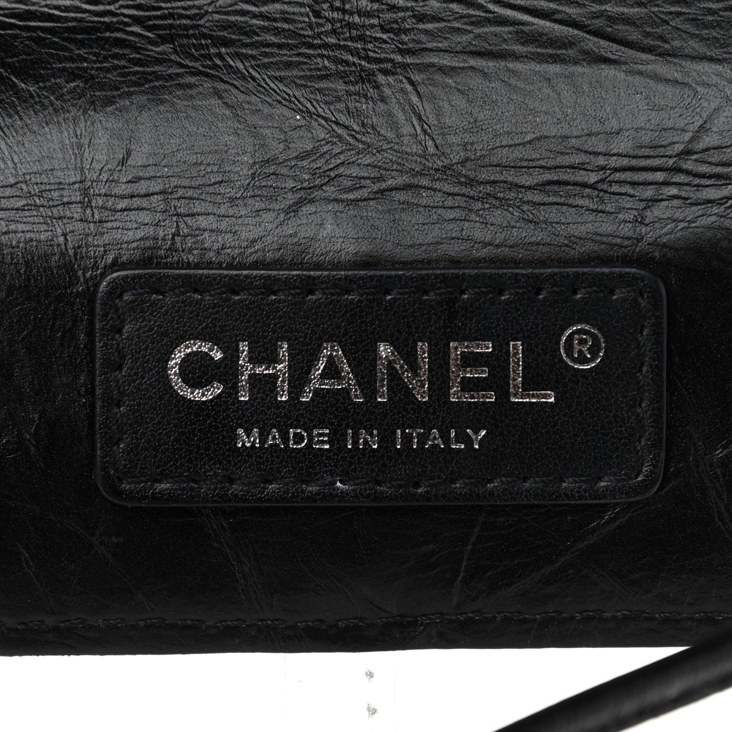 Crumpled Calfskin PVC Quilted Backpack Black