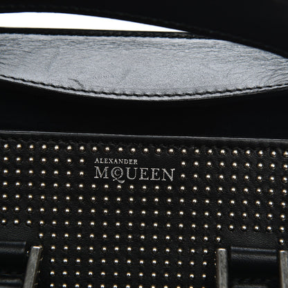 Alexander McQueen Calfskin Studded Mini Heroine Shoulder Bag Black 6 of 7
