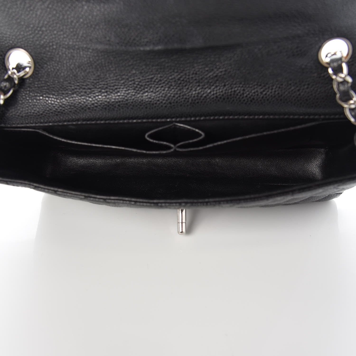 Chanel Caviar Quilted East West Flap Black 5 of 8