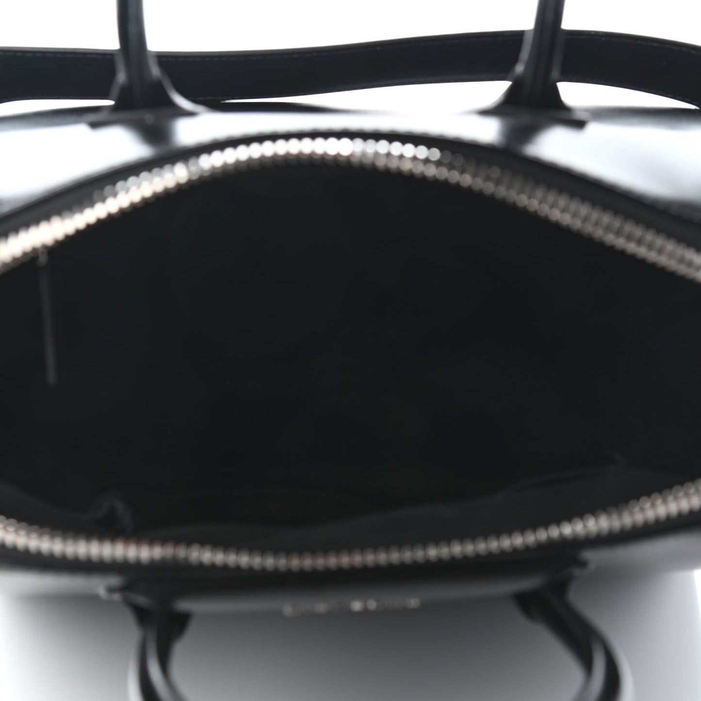 Shiny Lord Calfskin Medium Antigona Black