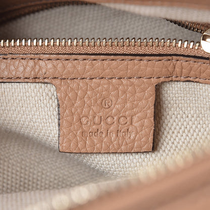 Gucci Pebbled Calfskin Large Soho Hobo Camelia 6 of 8