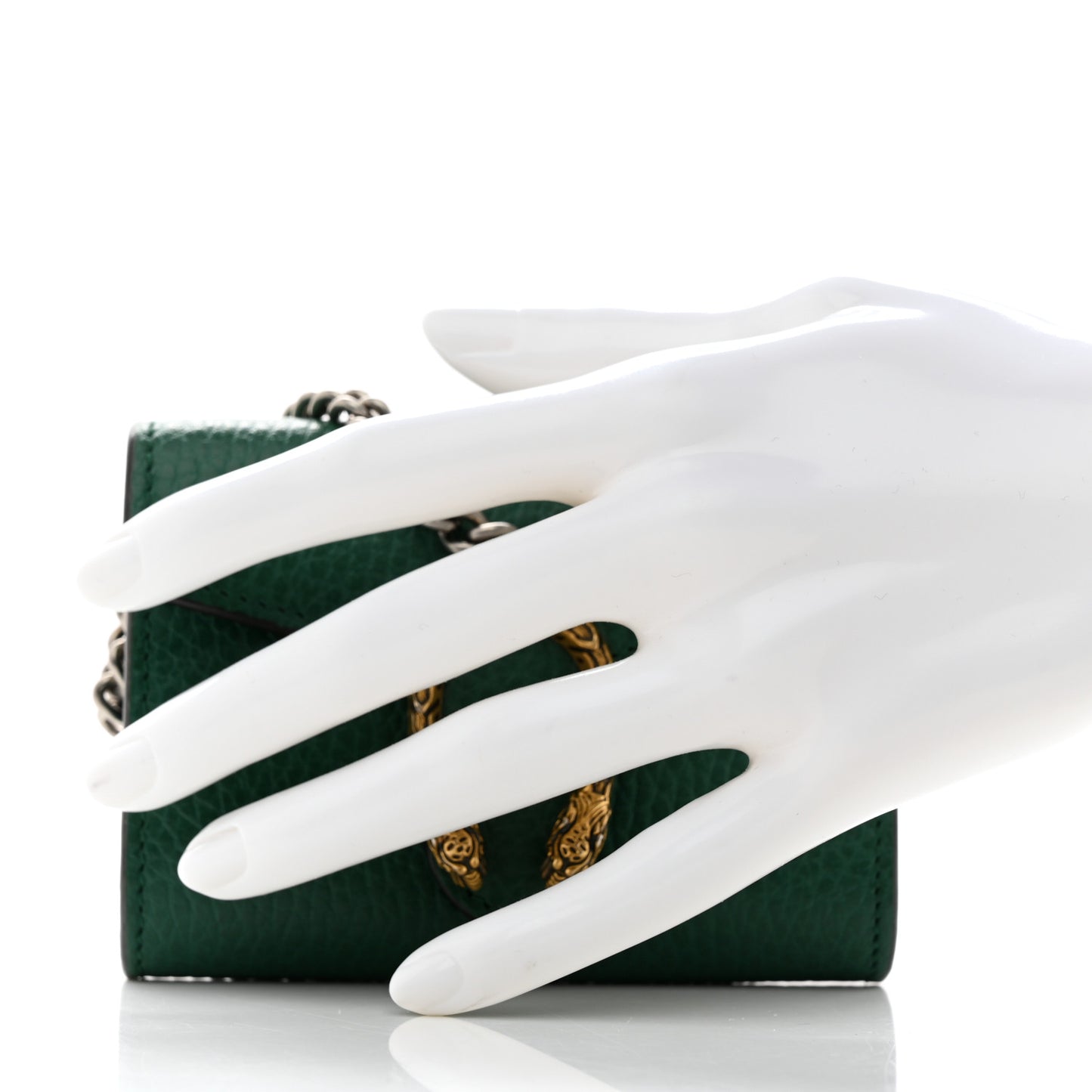 Calfskin Dionysus Coin Purse Emerald