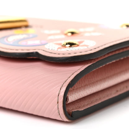 Louis Vuitton Epi Blooming Flowers Twist Wallet Rose Ballerine 8 of 9