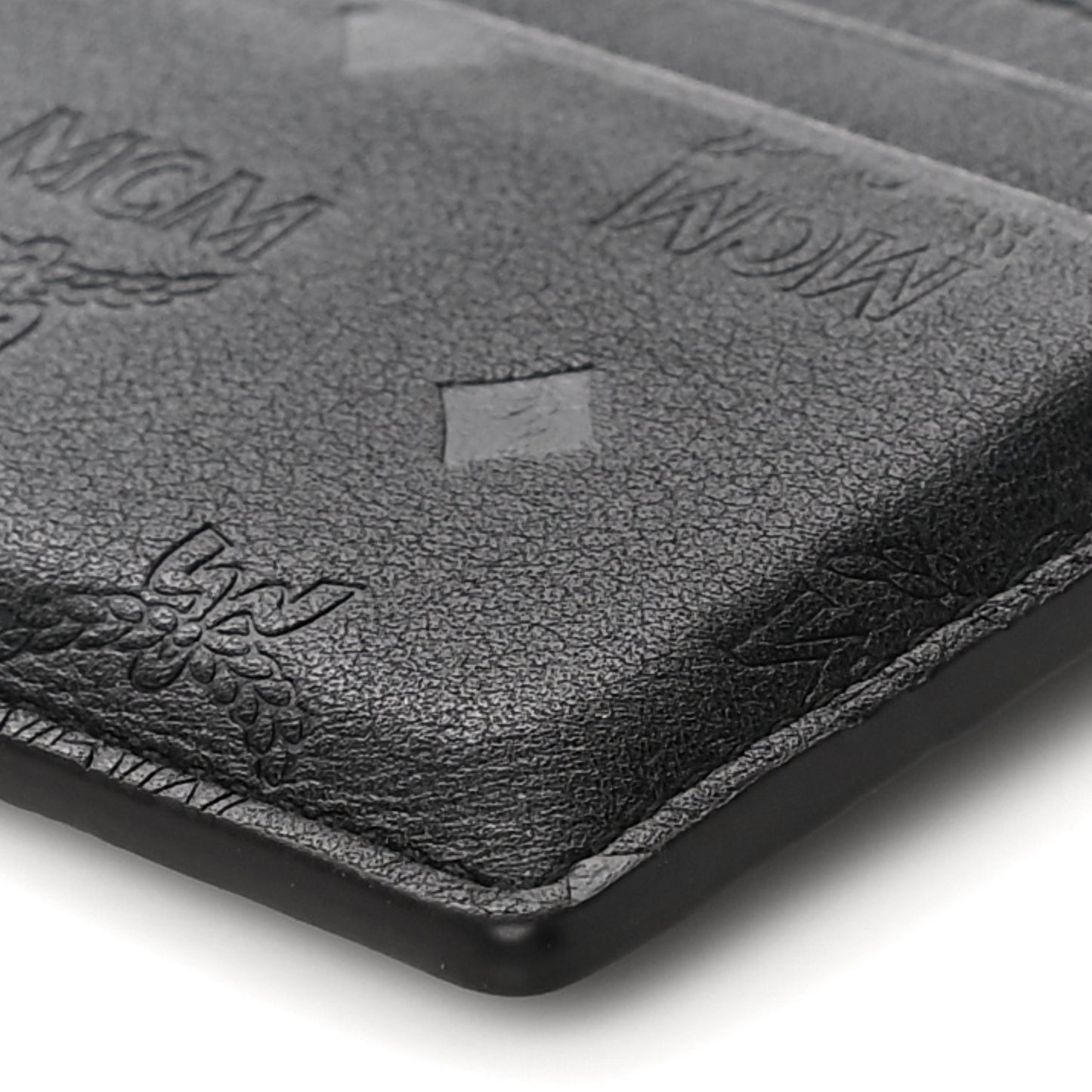 Calfskin Ottomar Monogram Mini Card Case Black