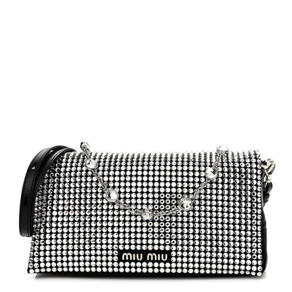 Miu Miu Nappa Crystal Starlight Crossbody Bag Black 1 of 11