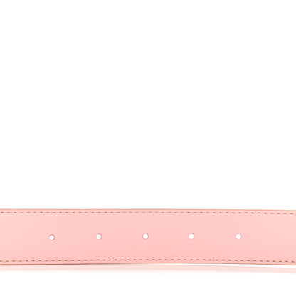 Louis Vuitton Damier Azur LV Initiales 32mm Belt 80/32 Rose Ballerine 7 of 7