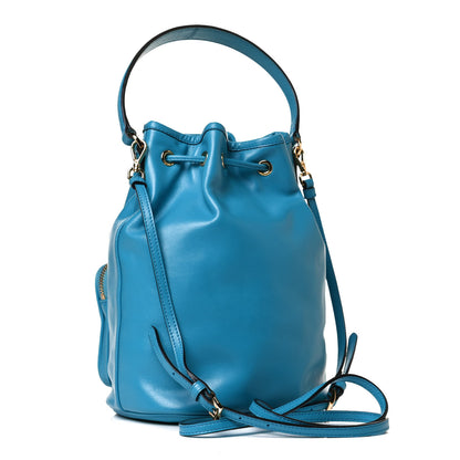 Prada Light Calfskin Saffiano Mini Bucket Crossbody Bag Voyage 3 of 12