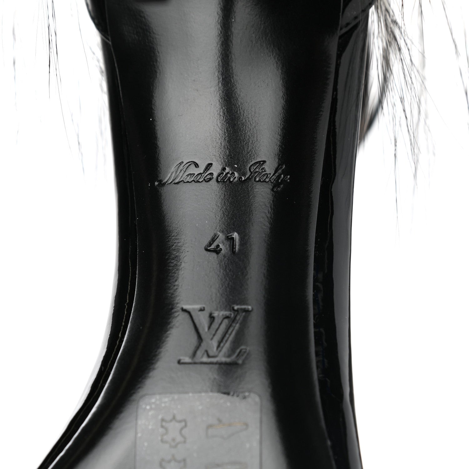 Louis Vuitton Patent Monogram Call Back Sandals 41 Black 6 of 8