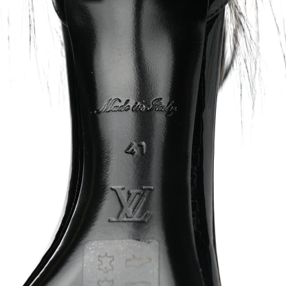 Louis Vuitton Patent Monogram Call Back Sandals 41 Black 6 of 8