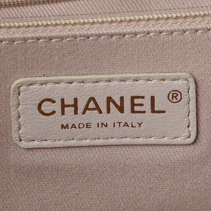 Chanel Canvas Extra Large Deauville Tote Light Beige 7 of 9