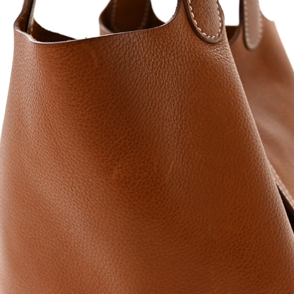 Hermes Barenia Faubourg Picotin Lock 18 PM Fauve 13 of 14