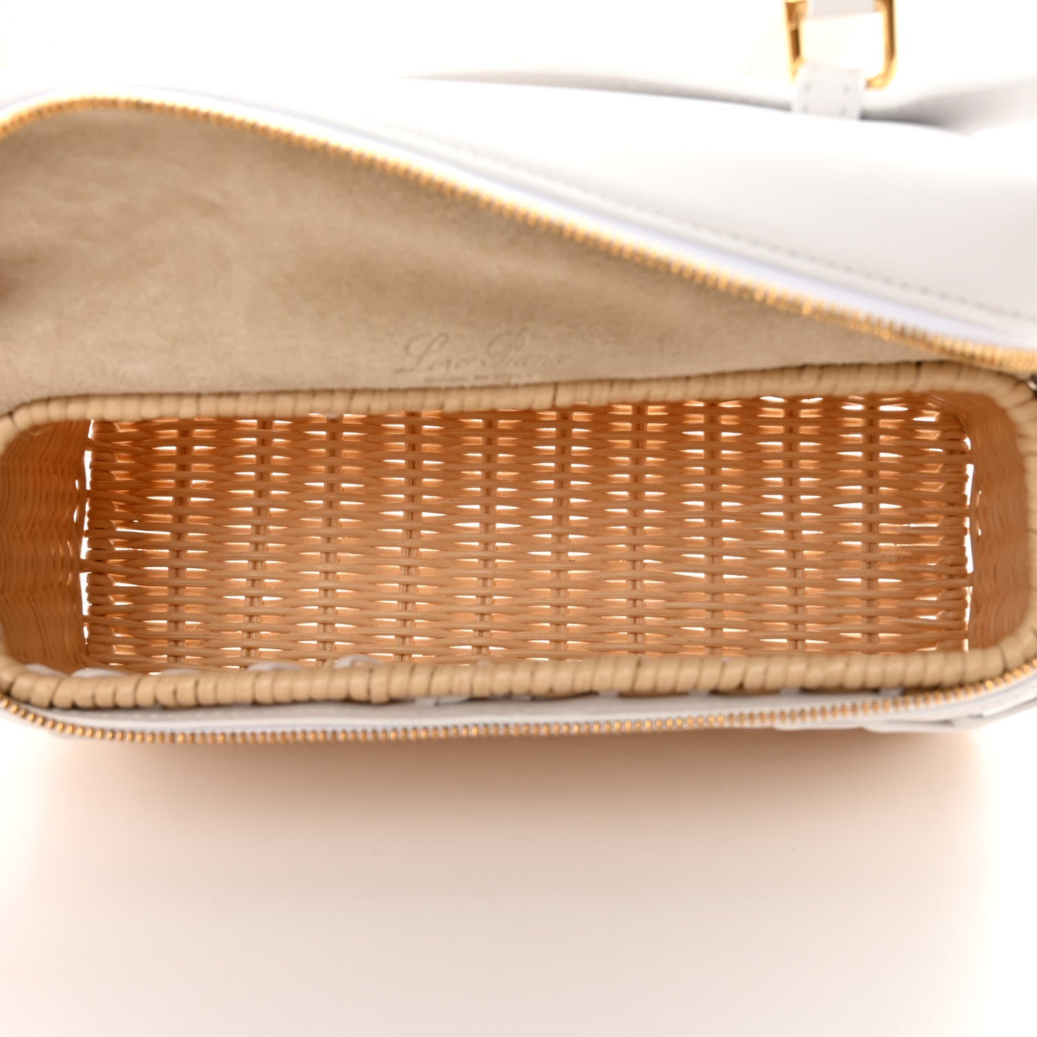 Loro Piana Wicker Calfskin L19 Extra Pocket Pouch White 5 of 13
