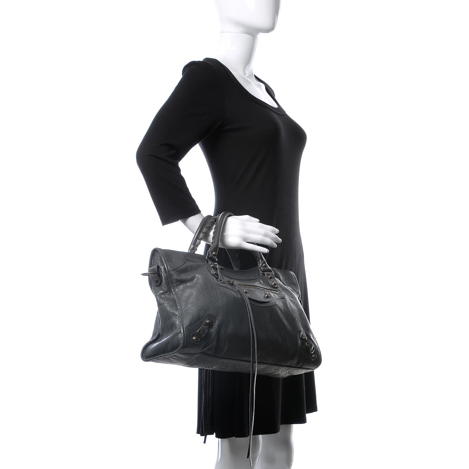 Balenciaga Agneau Classic Hardware City Gris Fossile 2 of 14