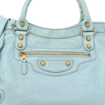 Balenciaga Agneau Giant 12 Gold Hardware City Bleu Dragee 9 of 13