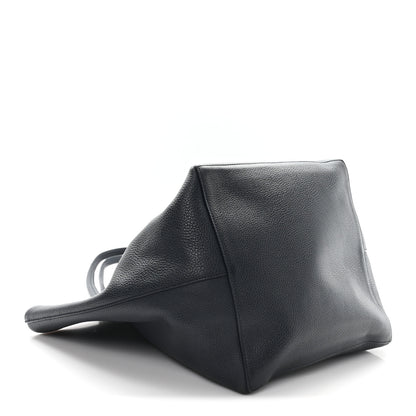 The Row Grained Calfskin Park Tote Three Navy 5 of 11