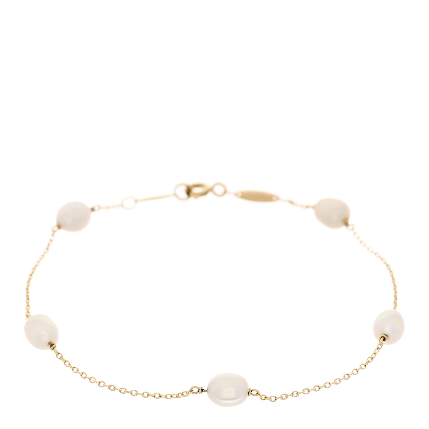 18K Yellow Gold Cultured Pearl 5.5-6mm  Elsa Peretti Pearls By The Yard Bracelet