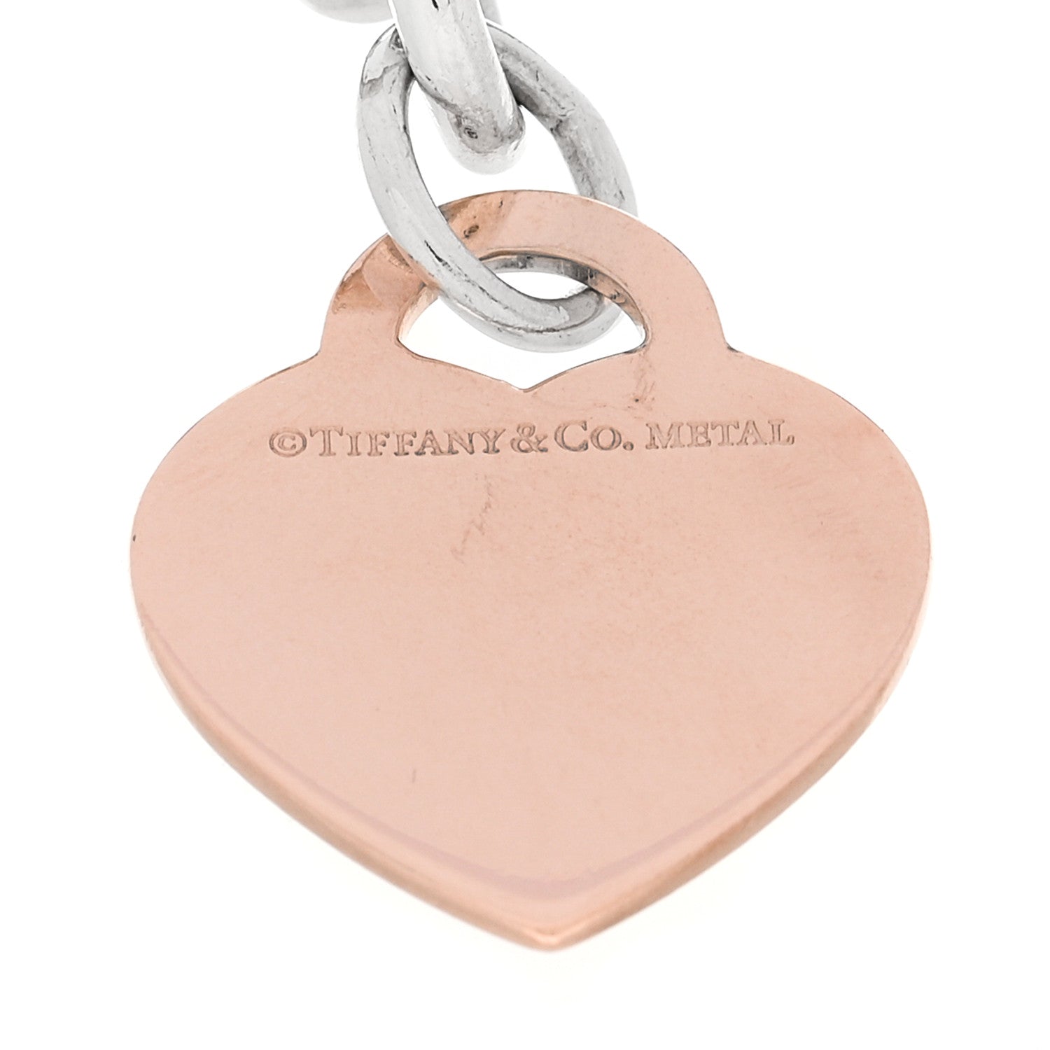 Tiffany Sterling Silver Rubedo Return To Tiffany Heart Tag