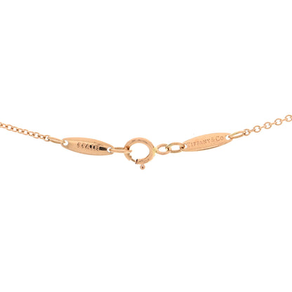 Tiffany 18K Rose Gold Diamond .03ct Elsa Peretti Diamonds by the Yard Pendant Necklace 4 of 4