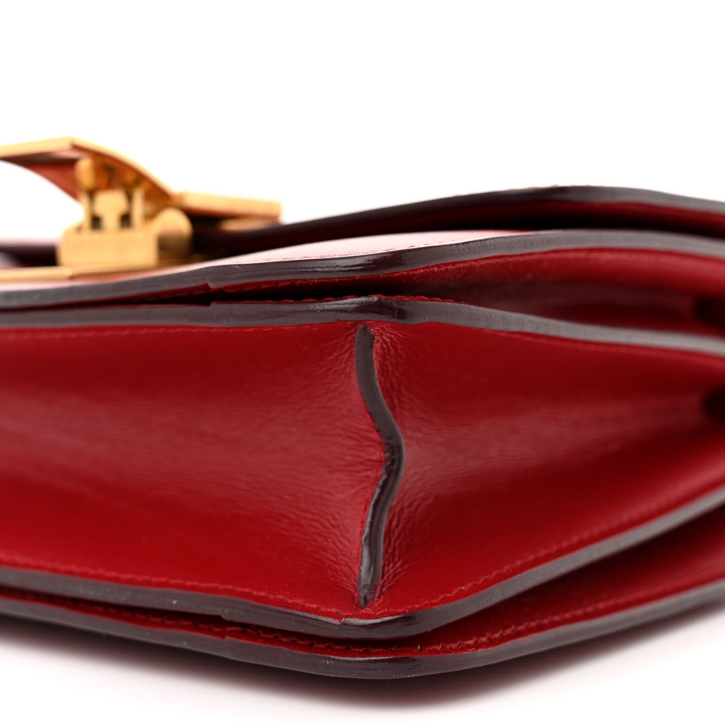 Smooth Calfskin Small Classic Box Flap Bag Red