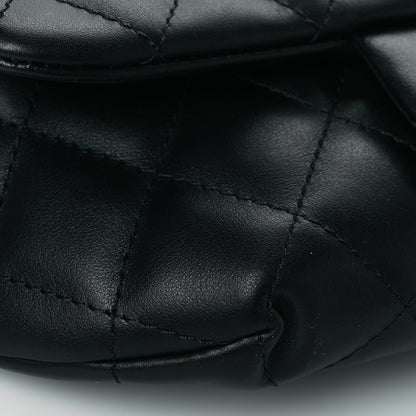 Chanel Calfskin Quilted CC Uniform Flap Belt Bag Black 10 of 11