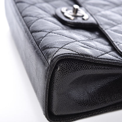 Chanel Crumpled Grained Calfskin Medium CC Crave Flap Black 11 of 15