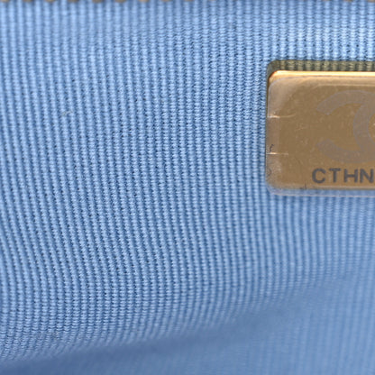 Chanel Washed Denim Quilted Mini Bow Bag Blue 7 of 10