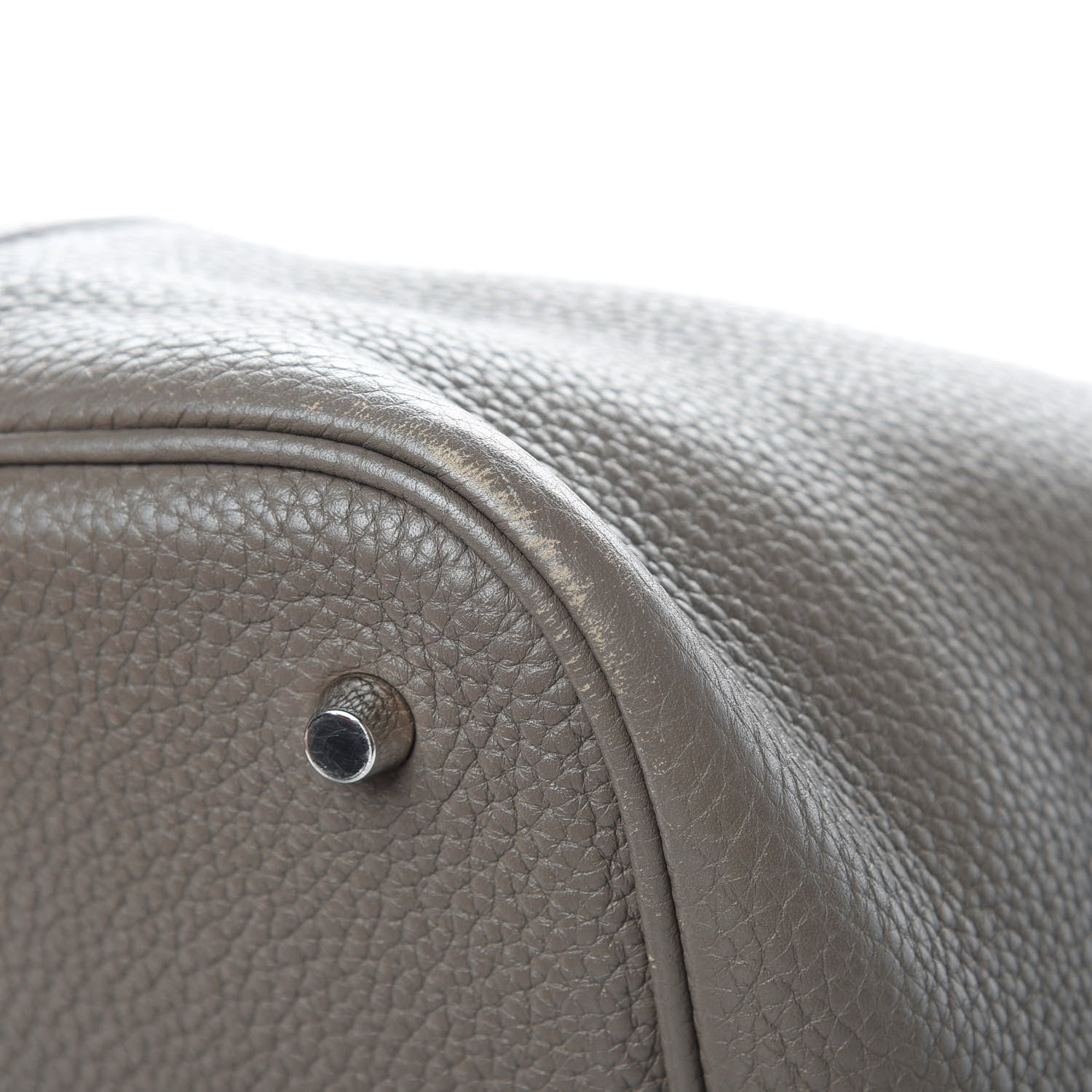 Hermes Taurillon Clemence Picotin Lock 26 GM Etain 10 of 15