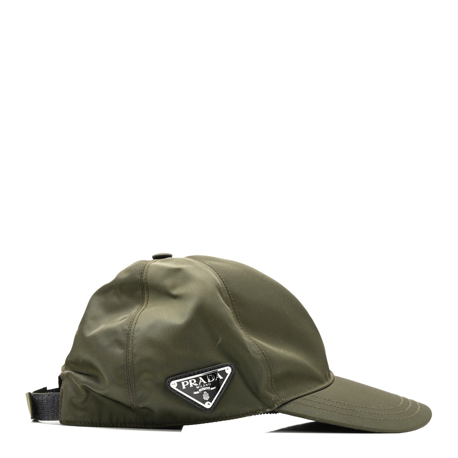 Prada Re-Nylon Mens Baseball Cap L Militare 6 of 11