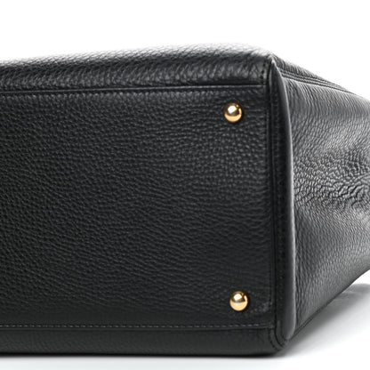 Chanel Calfskin Cerf Executive Shopper Tote Black 7 of 9