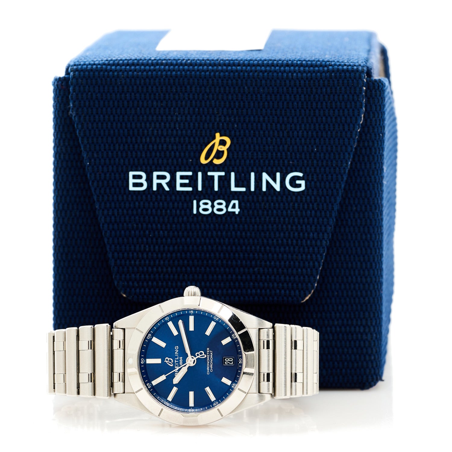 Breitling Stainless Steel 32mm Chronomat Quartz Watch Blue A77310101C1A1 5 of 5
