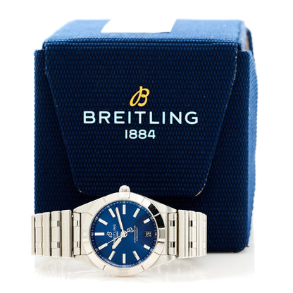Breitling Stainless Steel 32mm Chronomat Quartz Watch Blue A77310101C1A1 5 of 5