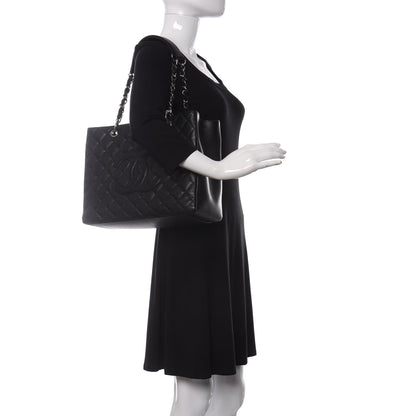 Chanel Caviar Quilted Grand Shopping Tote GST Black 2 of 14