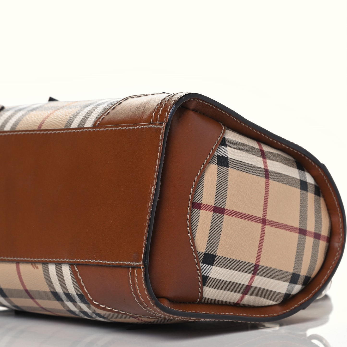Haymarket Check Satchel Brown