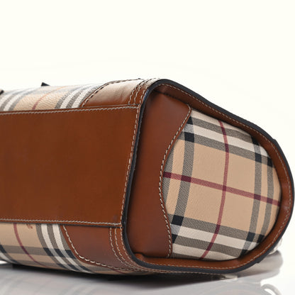 Burberry Haymarket Check Satchel Brown 12 of 12