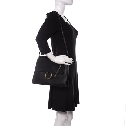 Chloe Calfskin Medium Faye Shoulder Bag Black 2 of 19