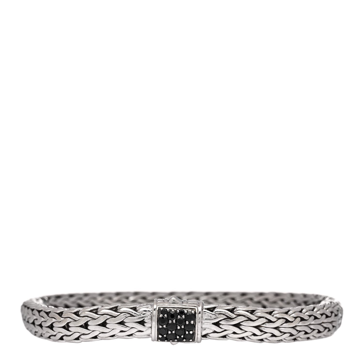 John Hardy Sterling Silver Black Sapphire 7.5mm Classic Chain Bracelet 1 of 3