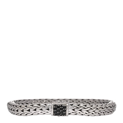 John Hardy Sterling Silver Black Sapphire 7.5mm Classic Chain Bracelet 1 of 3