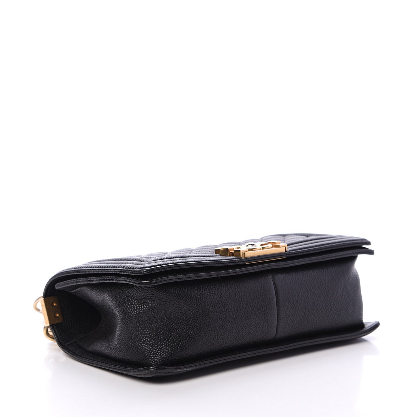 Caviar Quilted Medium Boy Flap Black