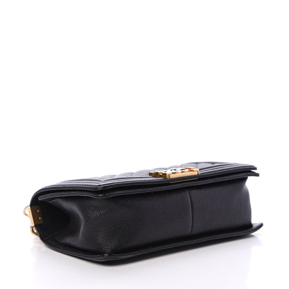 Chanel Caviar Quilted Medium Boy Flap Black 3 of 11