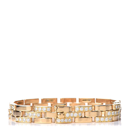Cartier 18K Yellow Gold Diamond Maillon Panthere Link Bracelet 3 of 5