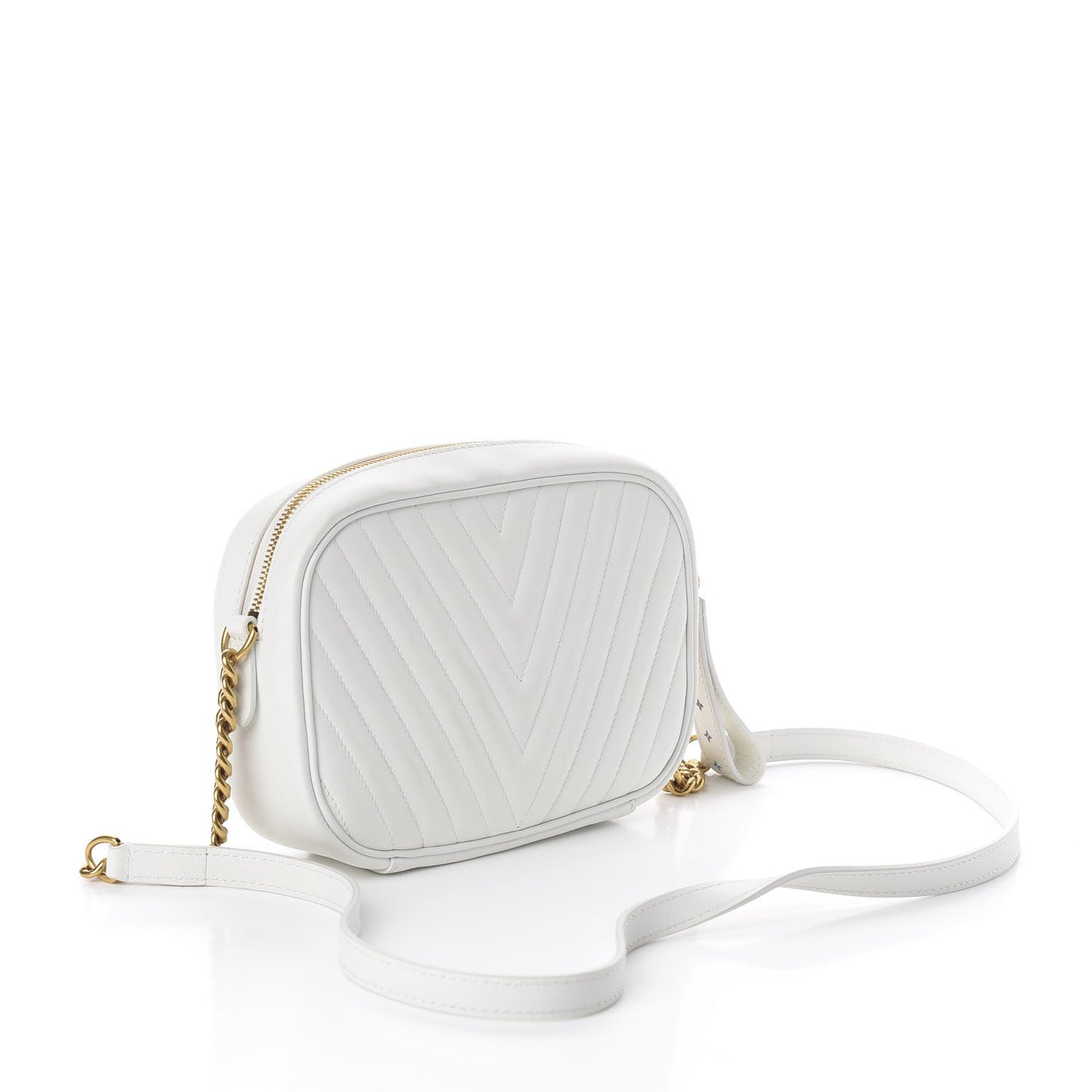 Calfskin New Wave Camera Bag White