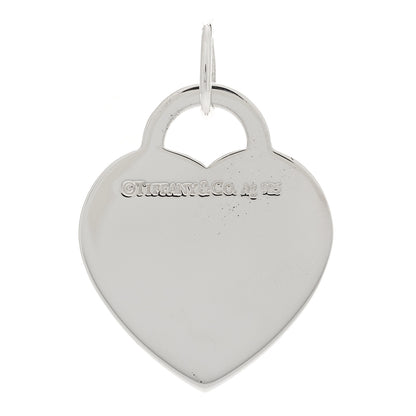 Tiffany Sterling Silver Enamel LOVE YOU Heart Charm Red 3 of 4